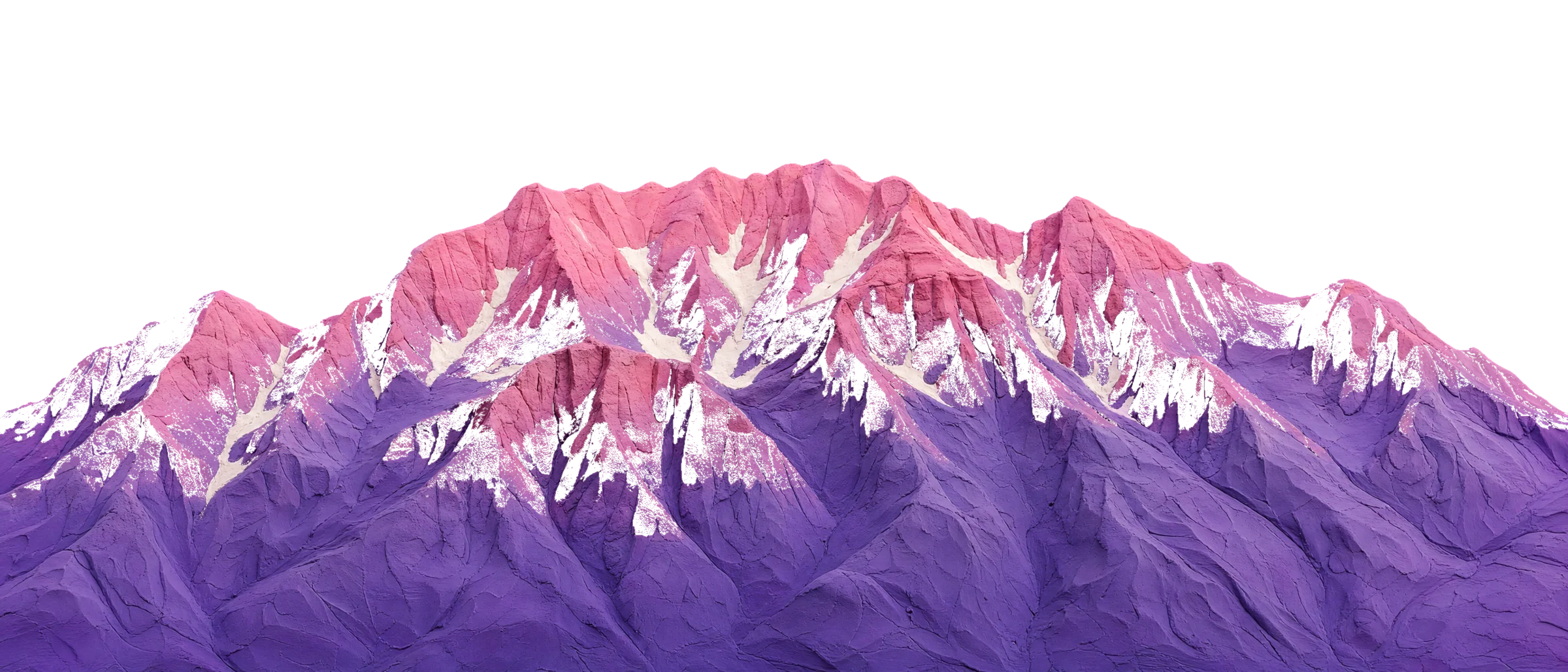 Mount Timpanogos sculpted from clay